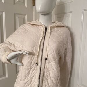 Free People Quilted Puffer Jacket - Cream